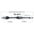 Surtrack Axle Cv Axle Shaft, To-8271 TO-8271
